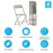 Emma and Oliver Plastic Folding Chair - 4 Pack 650LB Weight Capacity